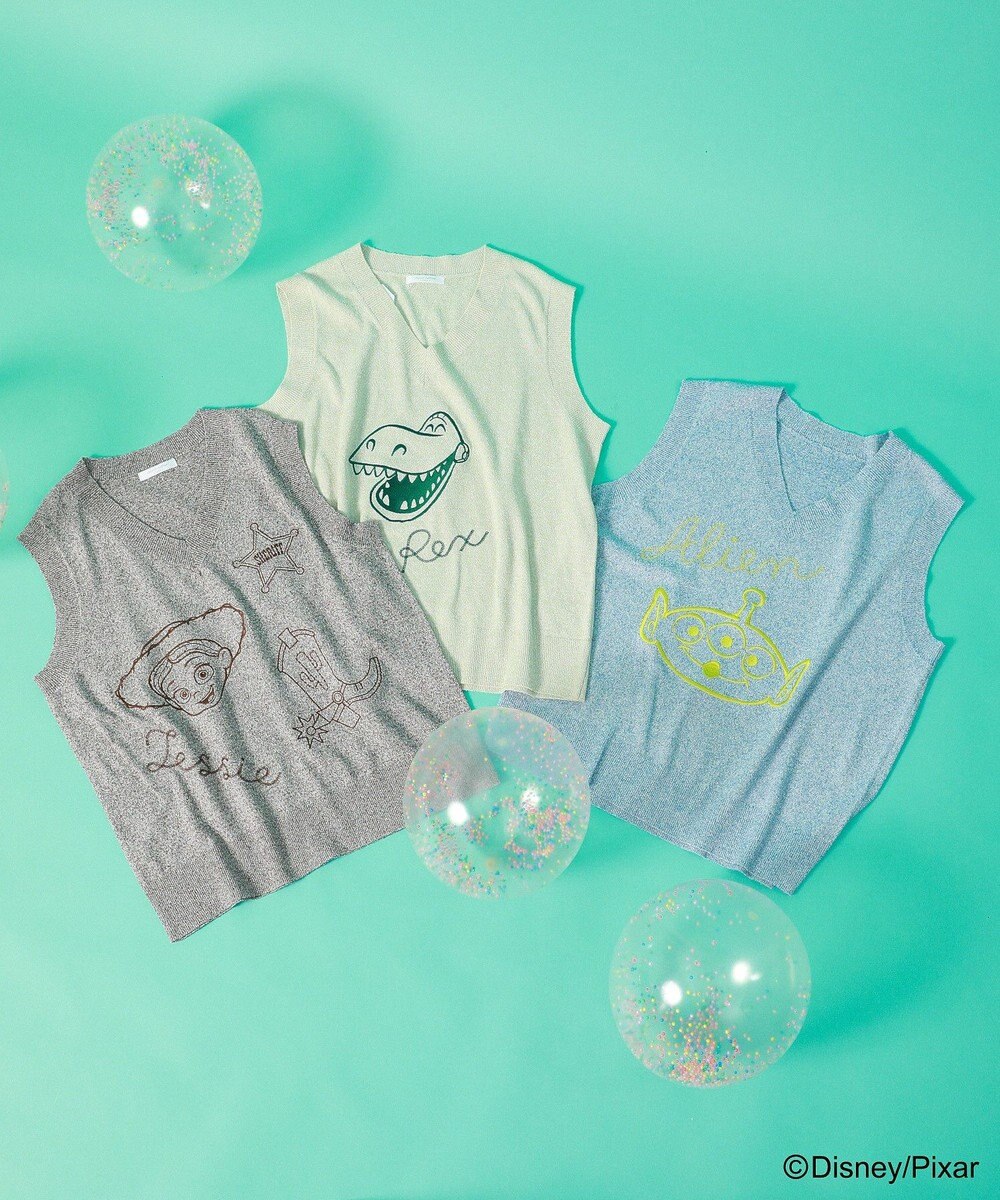 Green Parks ＴＯＹ　ＳＴＯＲＹ　／　刺繍Ｖネックニットベスト 