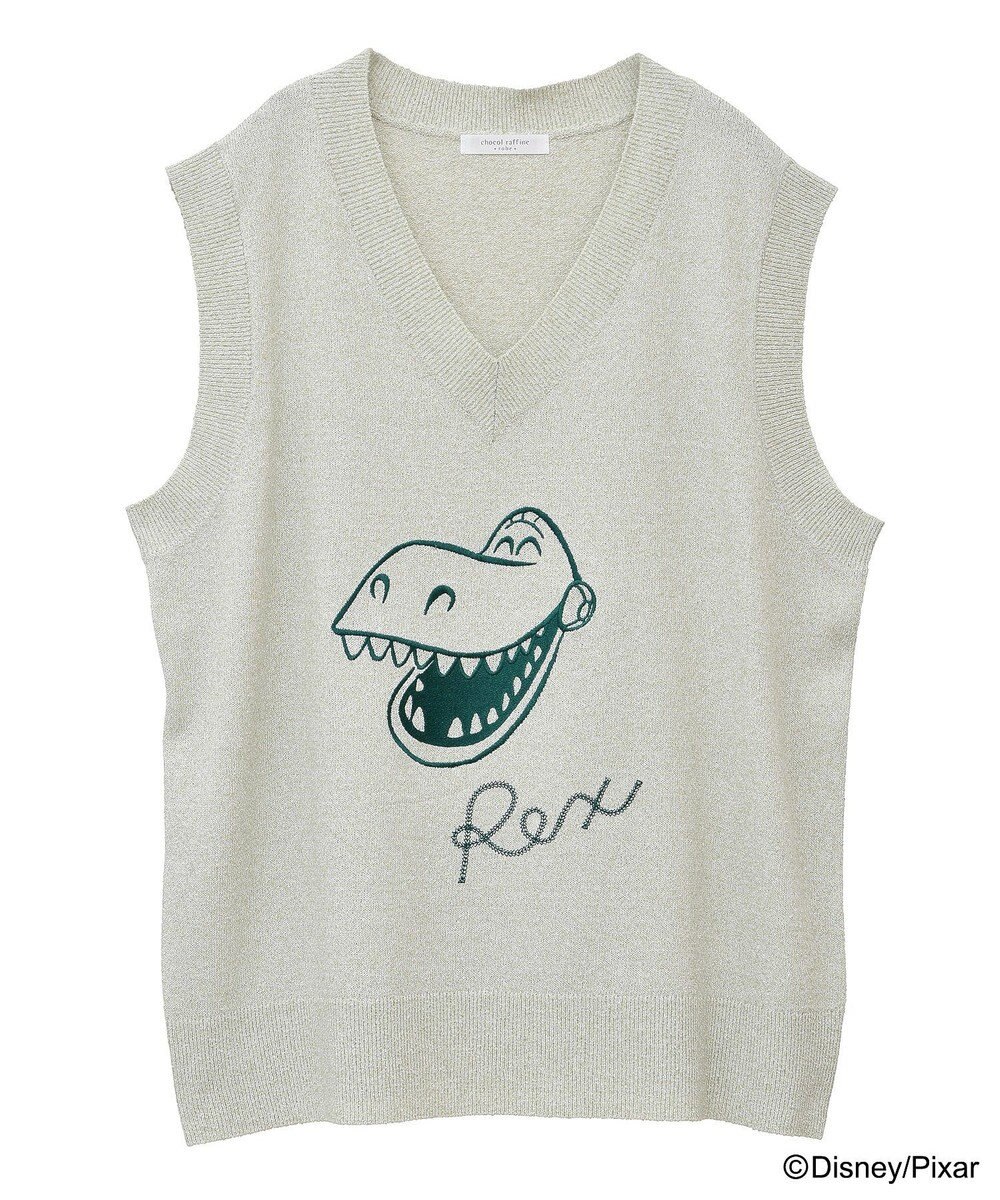 Green Parks ＴＯＹ　ＳＴＯＲＹ　／　刺繍Ｖネックニットベスト 