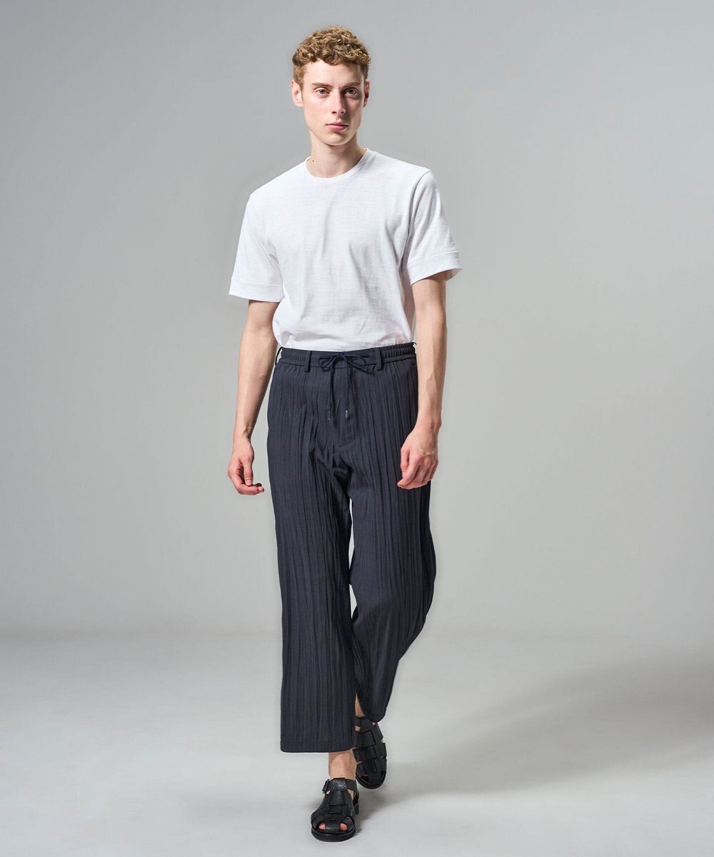 JOSEPH HOMME 【HIGH GRADE LINE】フォグプリーツストレッチ　ドロスト付ワイドストレートパンツ / HARRY CONVERTIBLE 