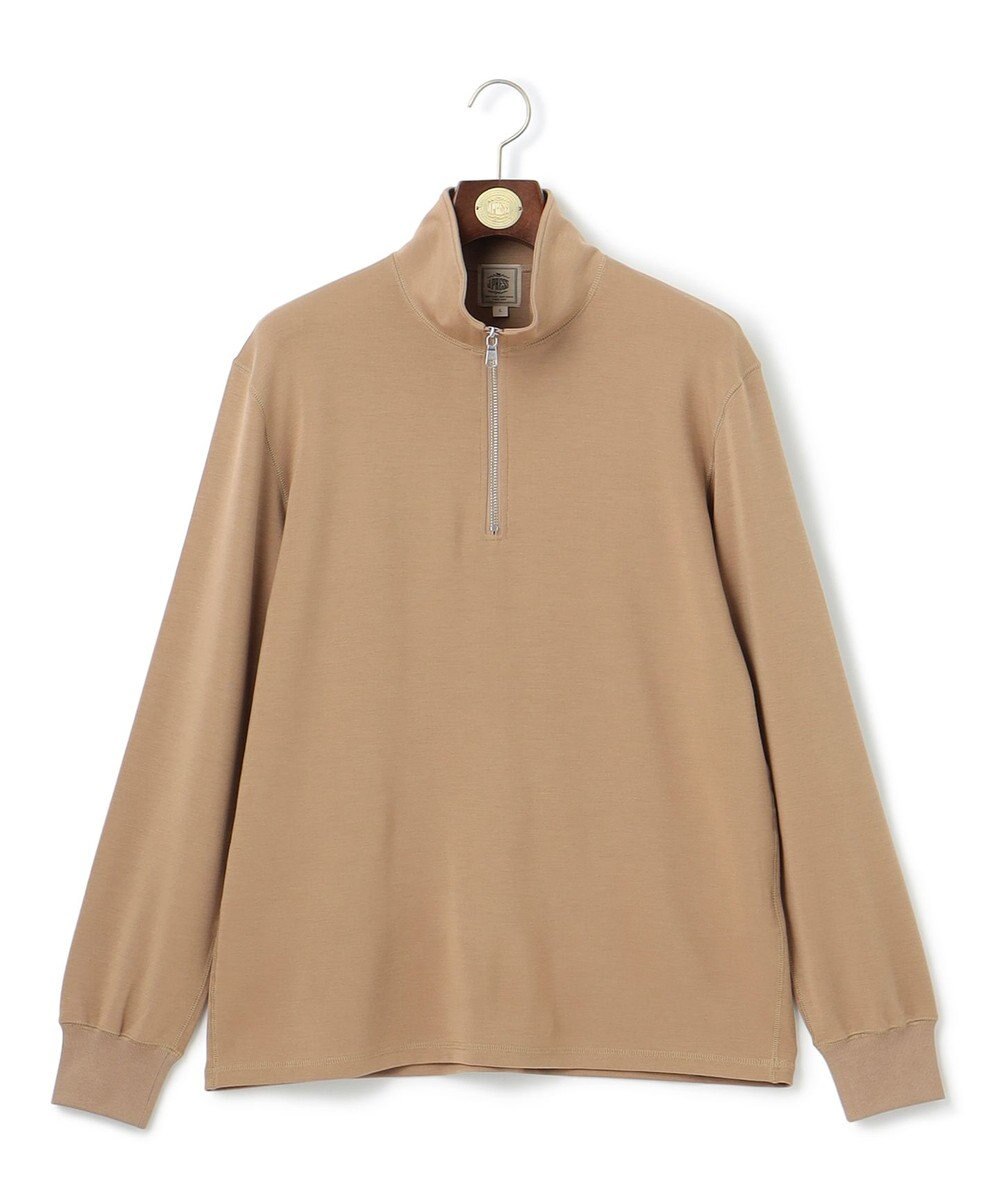 J.PRESS MEN ダウンファブリック ハーフジップ スウェット 