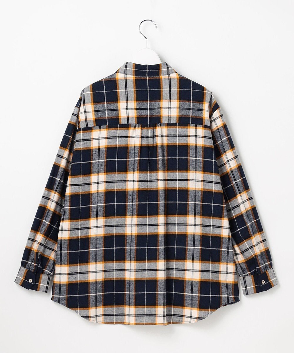 J.PRESS LADIES L コットン起毛タータンチェック シャツ ブラウス 