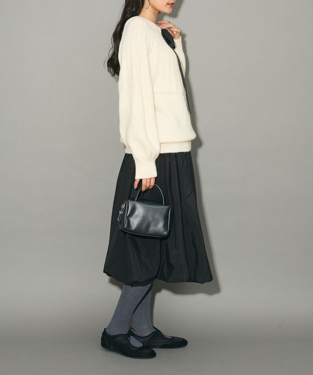 Green Parks ボウタイリボン付きニット 