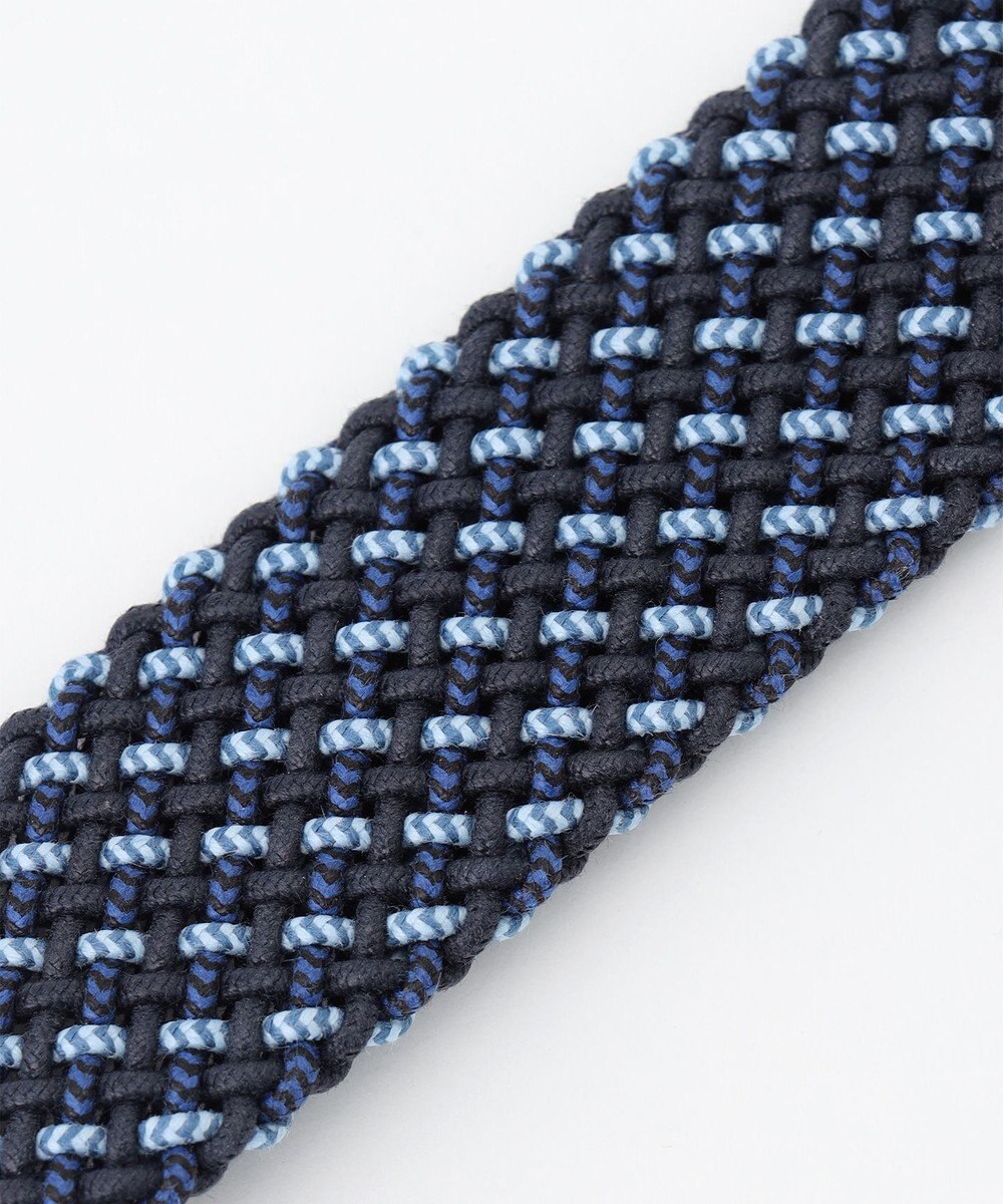 JOSEPH ABBOUD 【イタリア素材・ストレッチ・日本製】ミックスコードメッシュ ベルト 