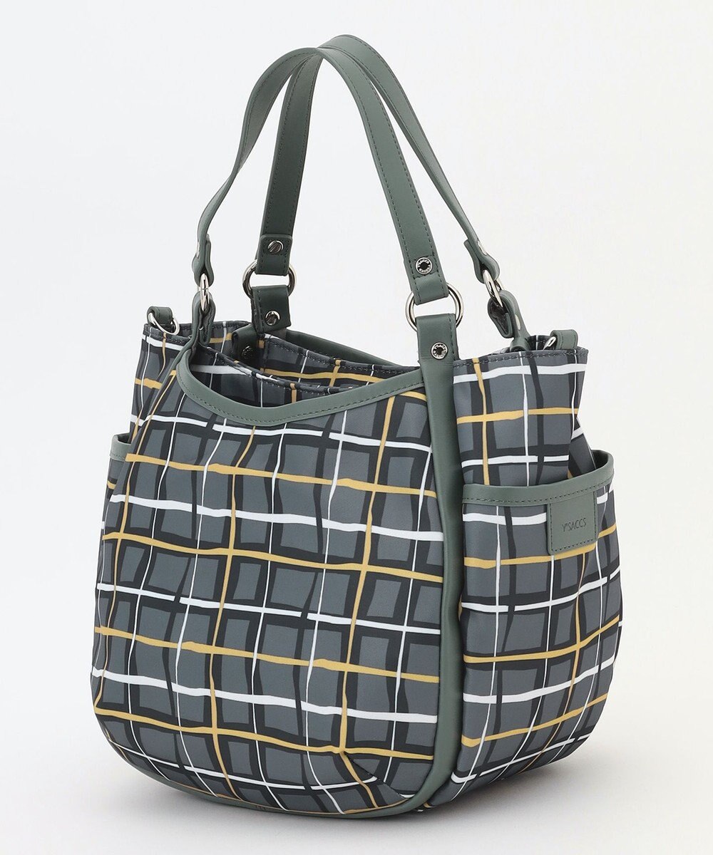 Y'SACCS ドローイングチェック2WAYミニトート 