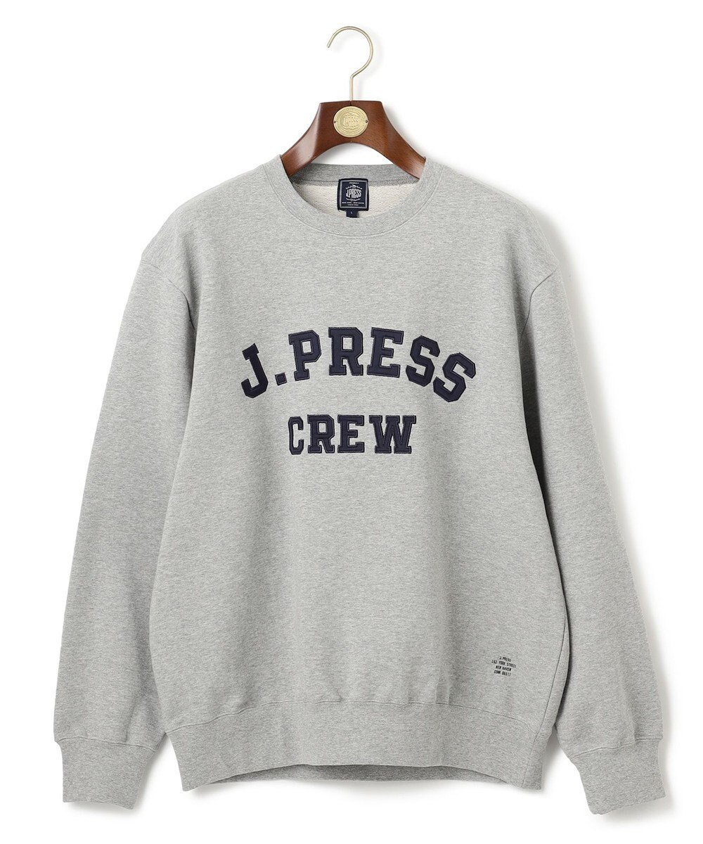 J.PRESS MEN 【J.PRESS ORIGINALS】Supima Recycle French Terry Fabric Logo Sweat Shirt 