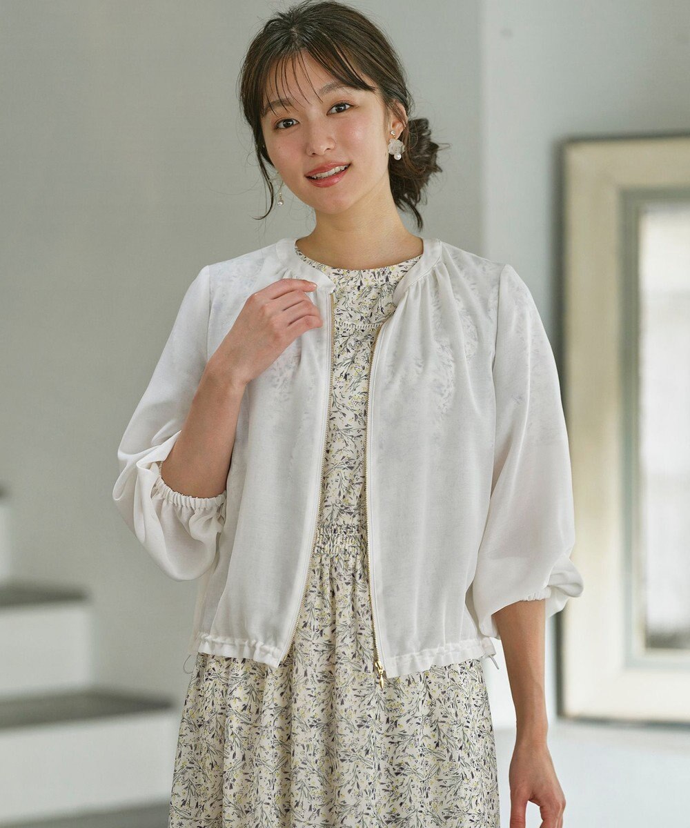 ANY SIS 【接触冷感】シアー ブルゾン 