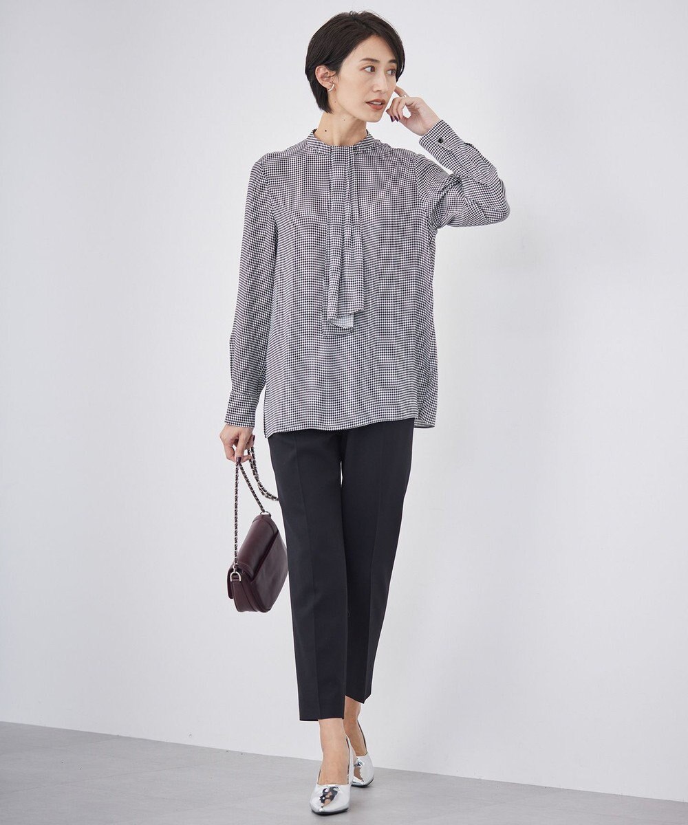 ICB 【洗える】ウール2WAYストレッチ ドロストパンツ 