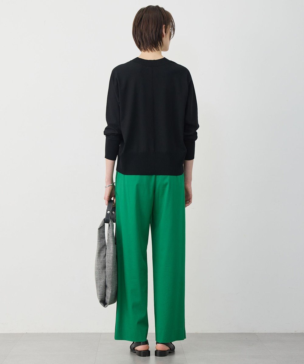 ICB クリアレーヨンストレッチ Vネックニット 