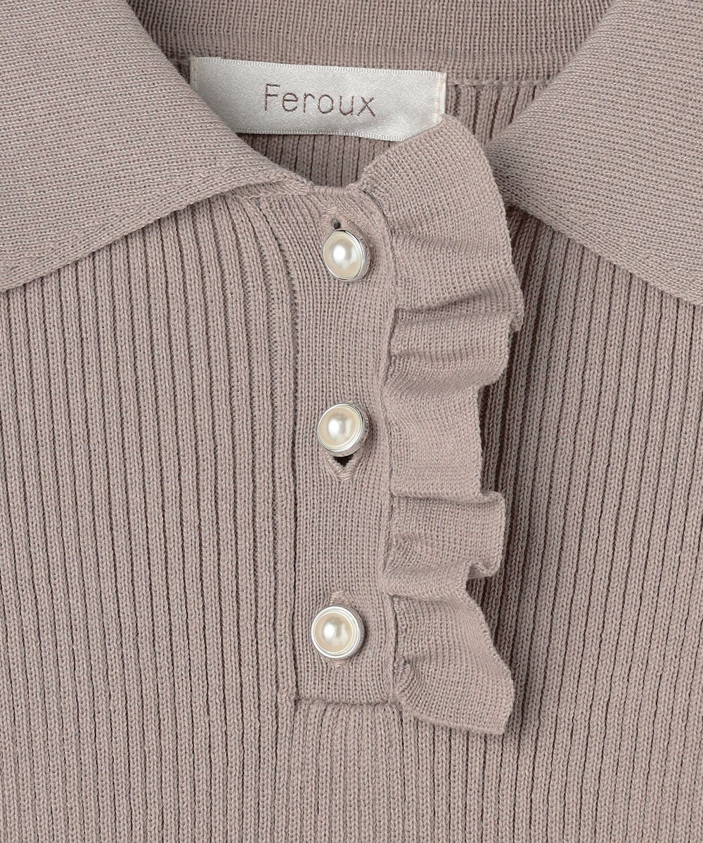 Feroux 襟付きドッキング ワンピース 