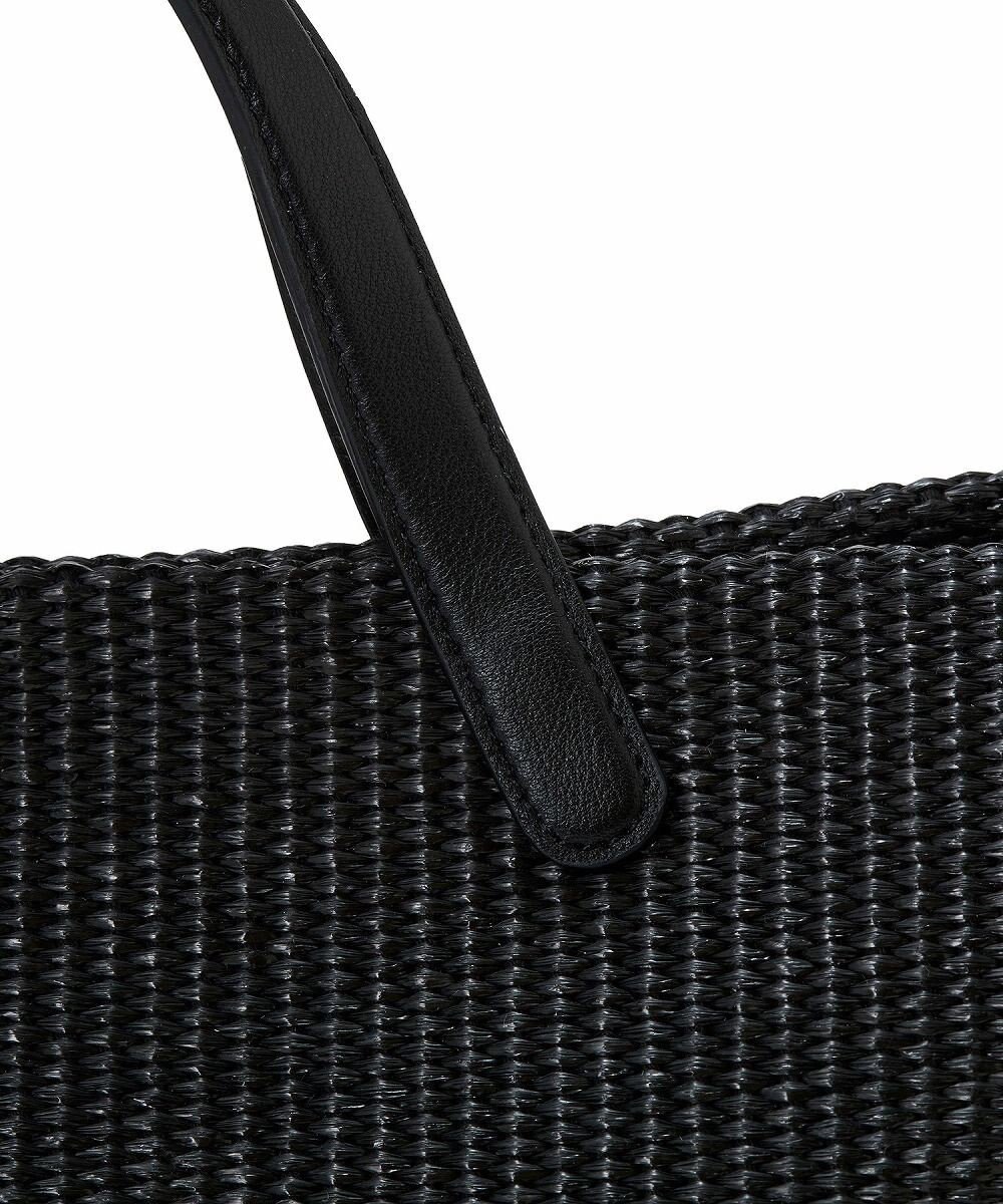 TOPKAPI 【Breath TOPKAPI】ワイド トート レザーハンドル カゴバッグ / ポーチ付き 