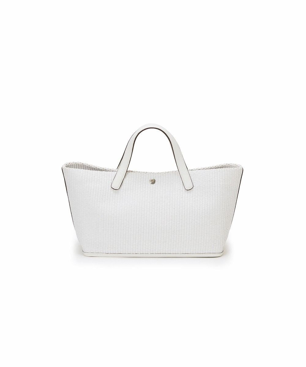 TOPKAPI 【Breath TOPKAPI】ワイド トート レザーハンドル カゴバッグ / ポーチ付き 