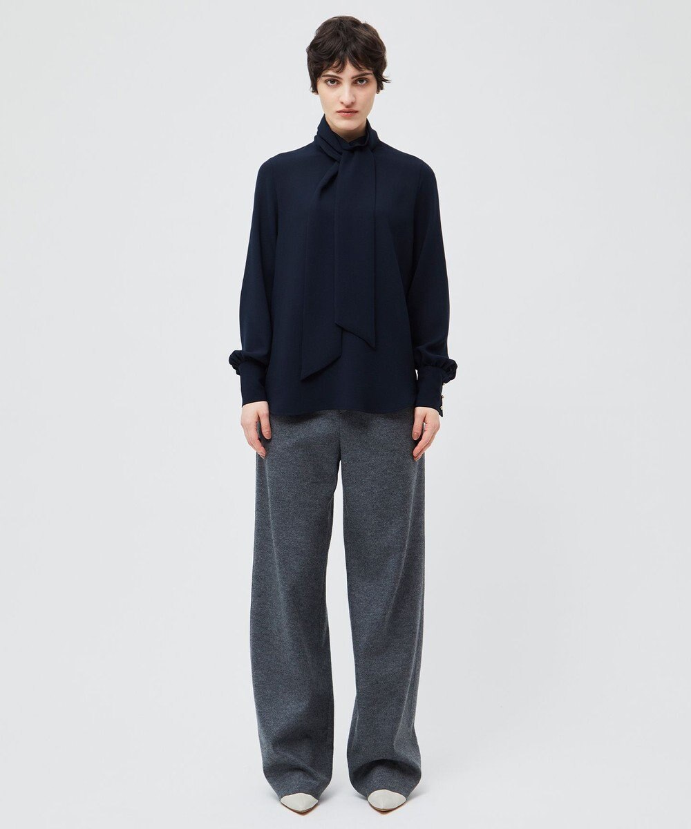 BEIGE， 【WEB限定・洗える】STOW / ボウタイブラウス 