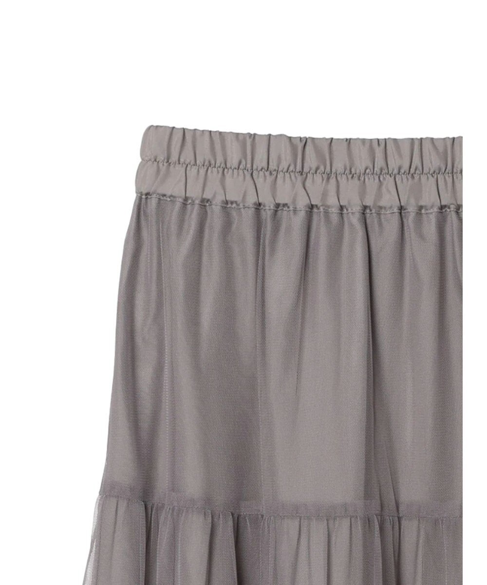 earth music&ecology ティアードチュールスカート 