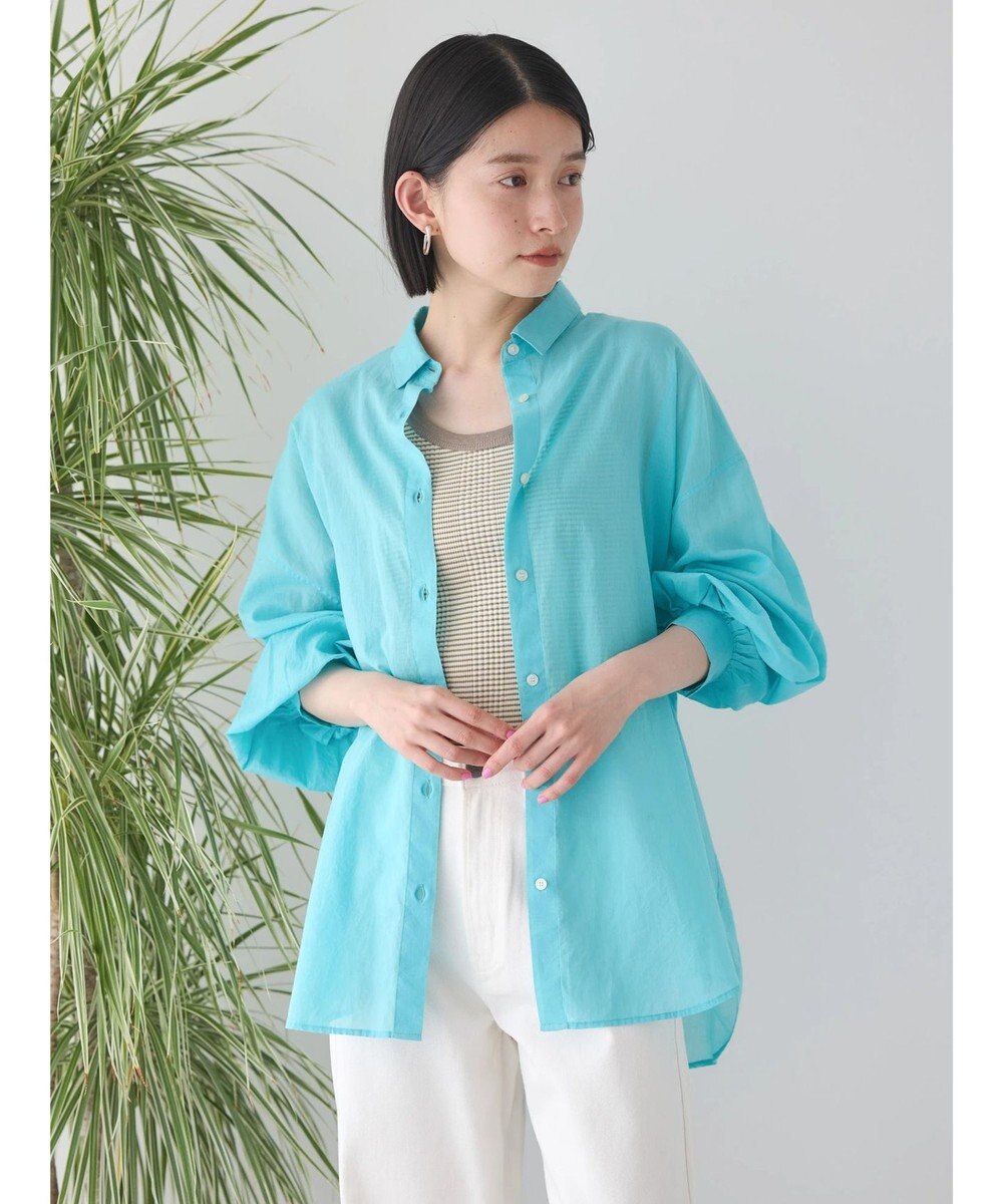 AMERICAN HOLIC 接触冷感＋速乾　強撚シアーボイルＢＩＧシャツ 