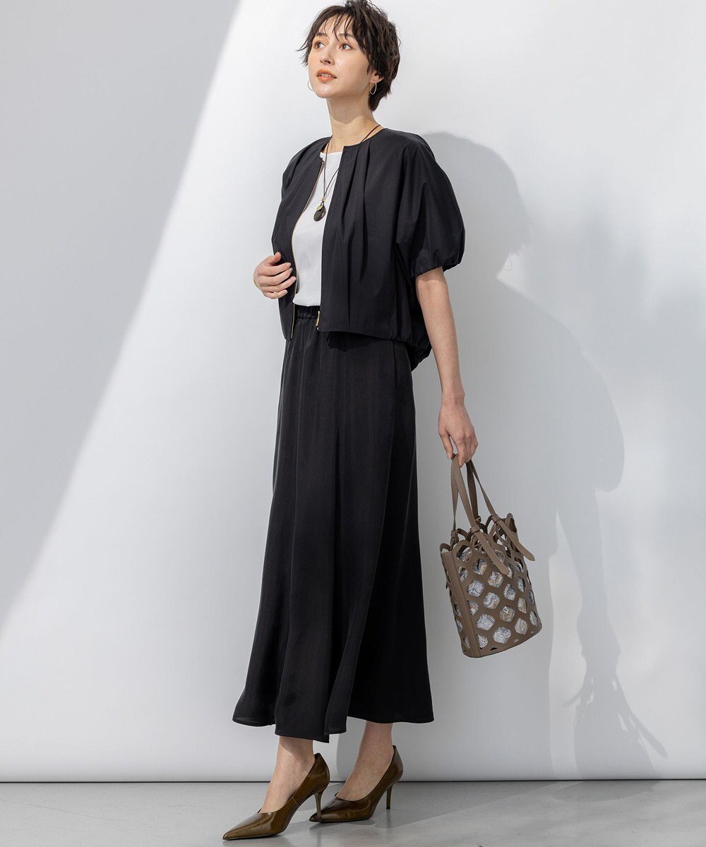 23区 【撥水性/接触冷感】ストレッチライトタイプライター コンパクトブルゾン 