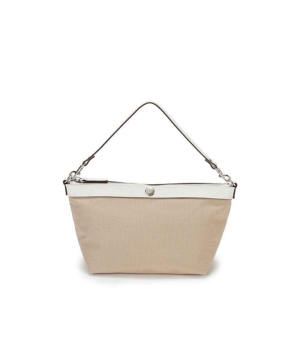 TOPKAPI 【Breath TOPKAPI】ワイド トート レザーハンドル カゴバッグ / ポーチ付き 