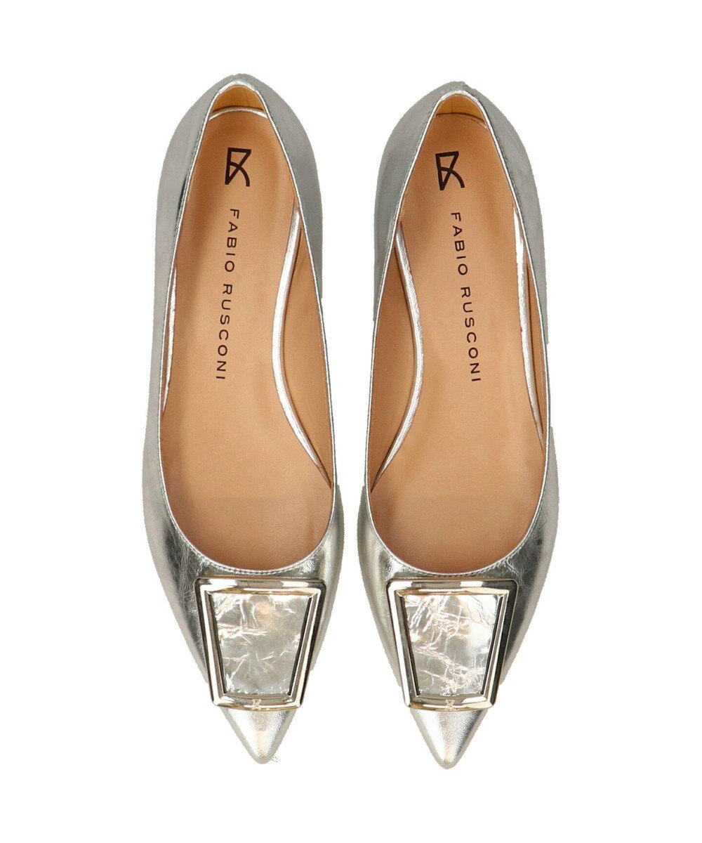 INTER-CHAUSSURES 【FABIO RUSCONI】ポインテッドトウバックルパンプス 