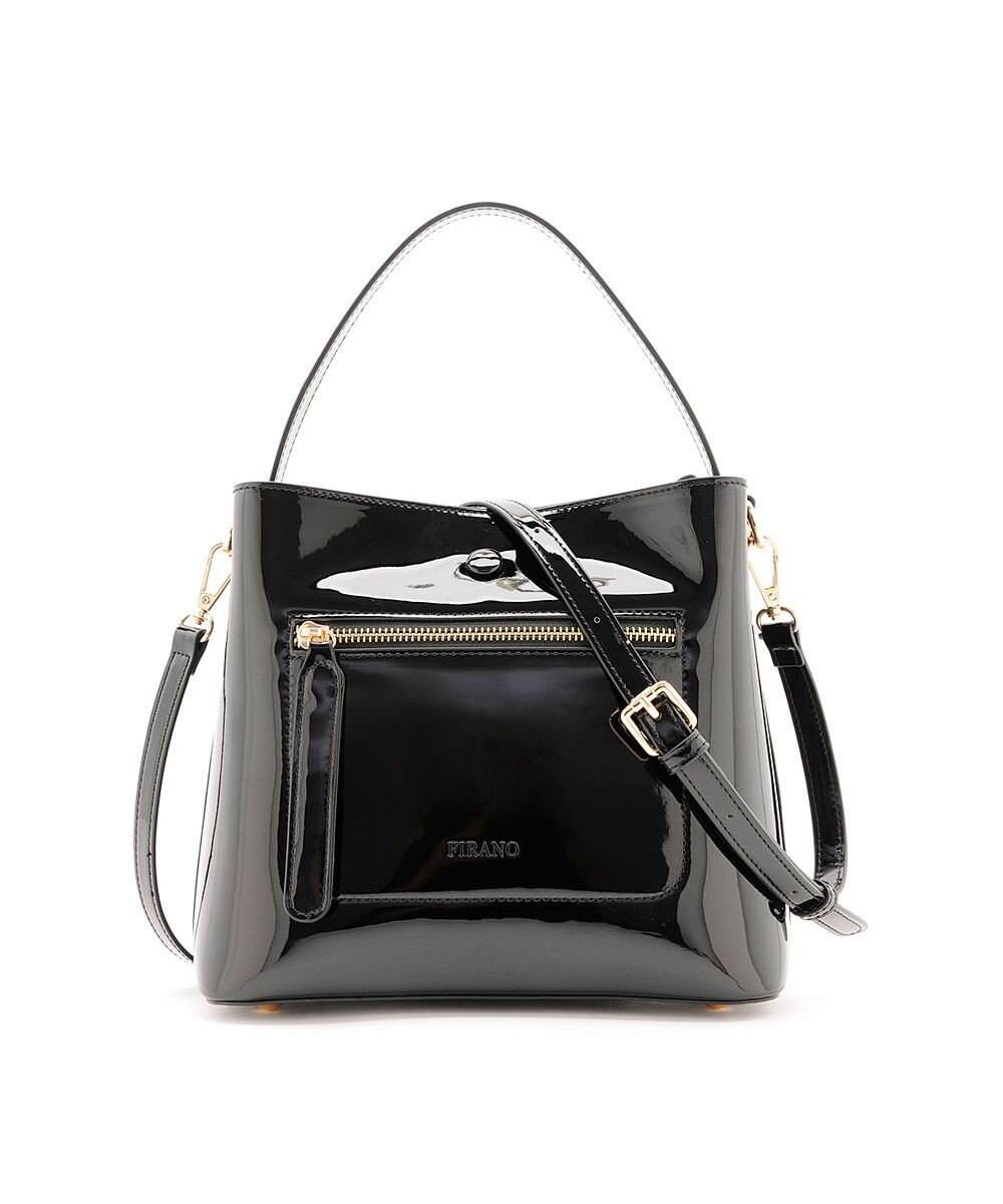 MioFIRANO スクエアエナメルハンドバッグ 2WAY　FIRANO フィラノ 