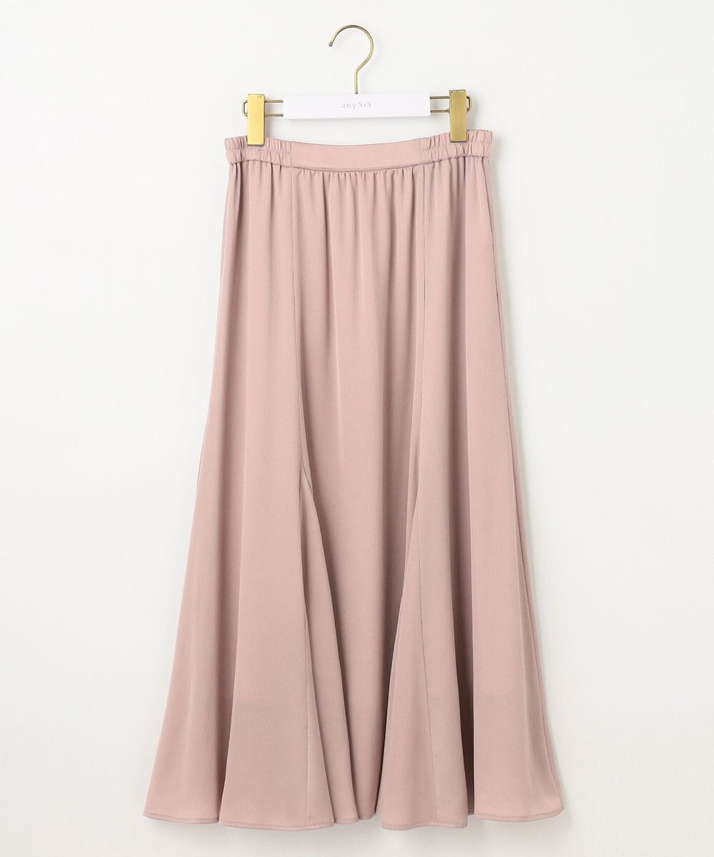 ANY SIS 【撥水】サテンナローフレア スカート 