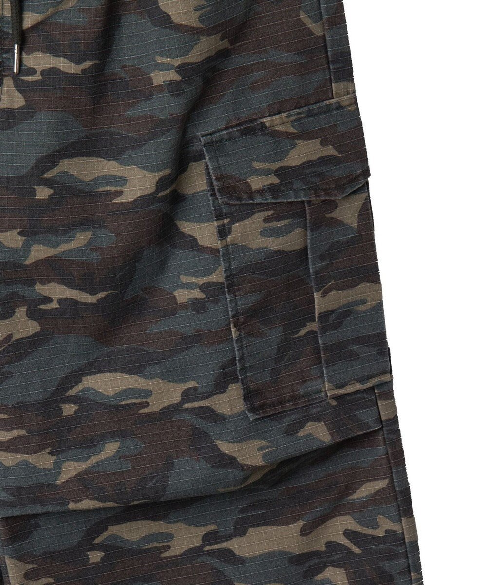 WEGO 【ウエストゴム】ヴィンテージウォッシュパラシュートカーゴパンツ 