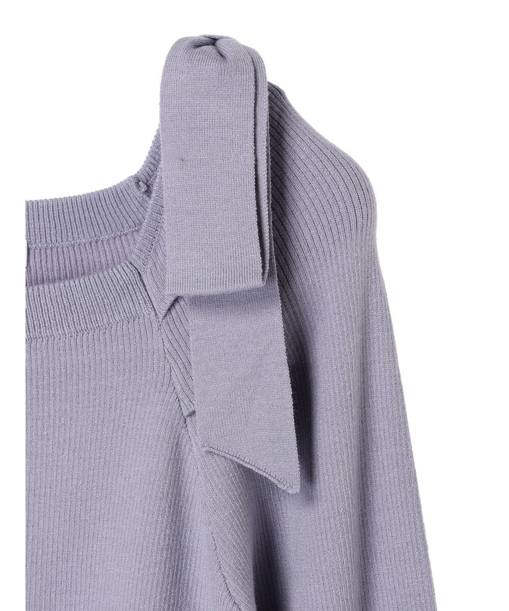 earth music&ecology 肩リボンニットプルオーバー 