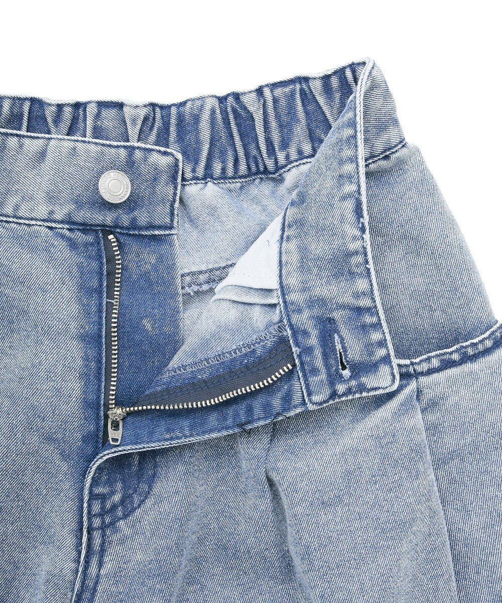 Green Parks デニムタックワイドパンツ 