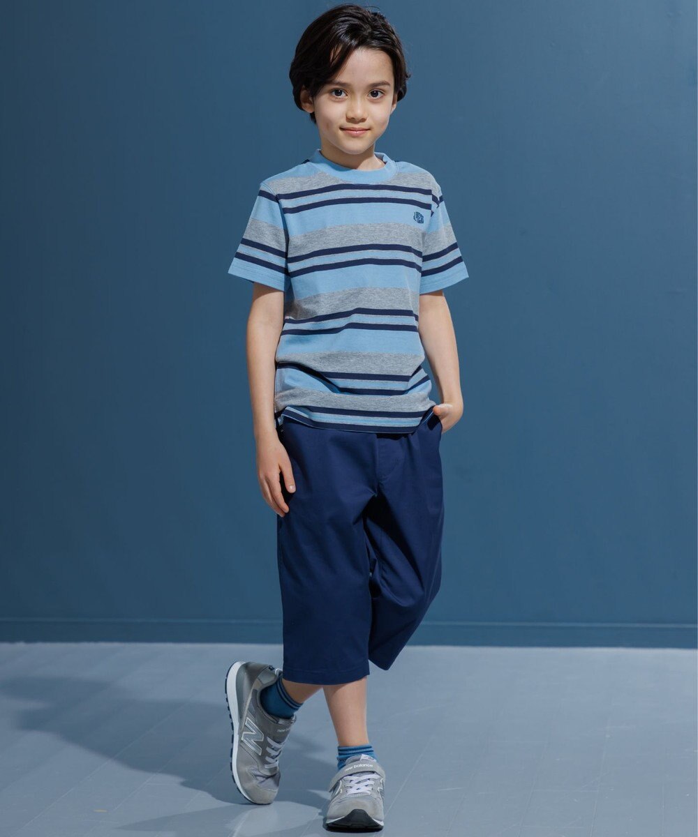J.PRESS KIDS 【100-130cm】マルチボーダー 半袖Ｔシャツ 