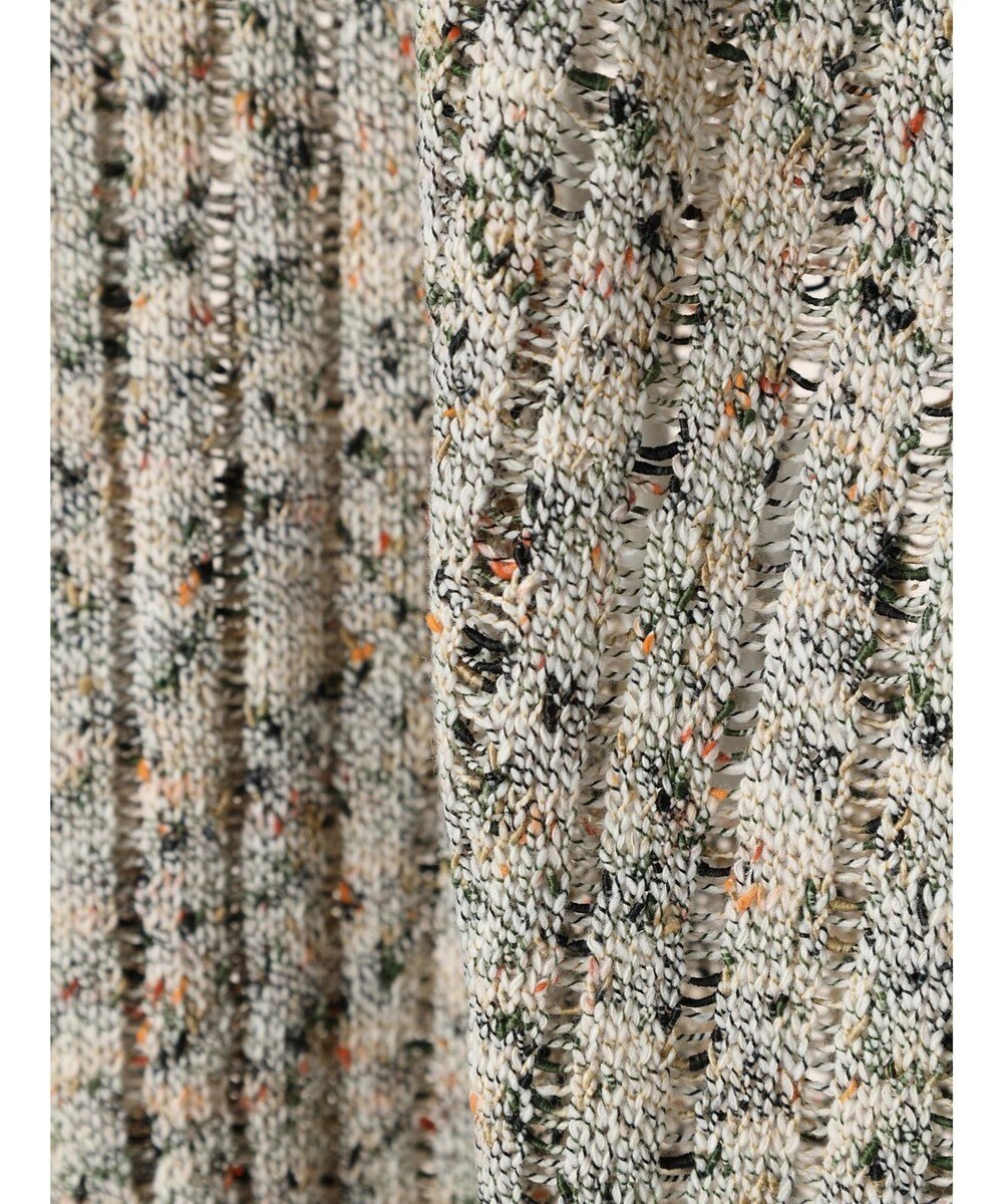 AMERICAN HOLIC カラーネップ透かし編みニットプルオーバー 