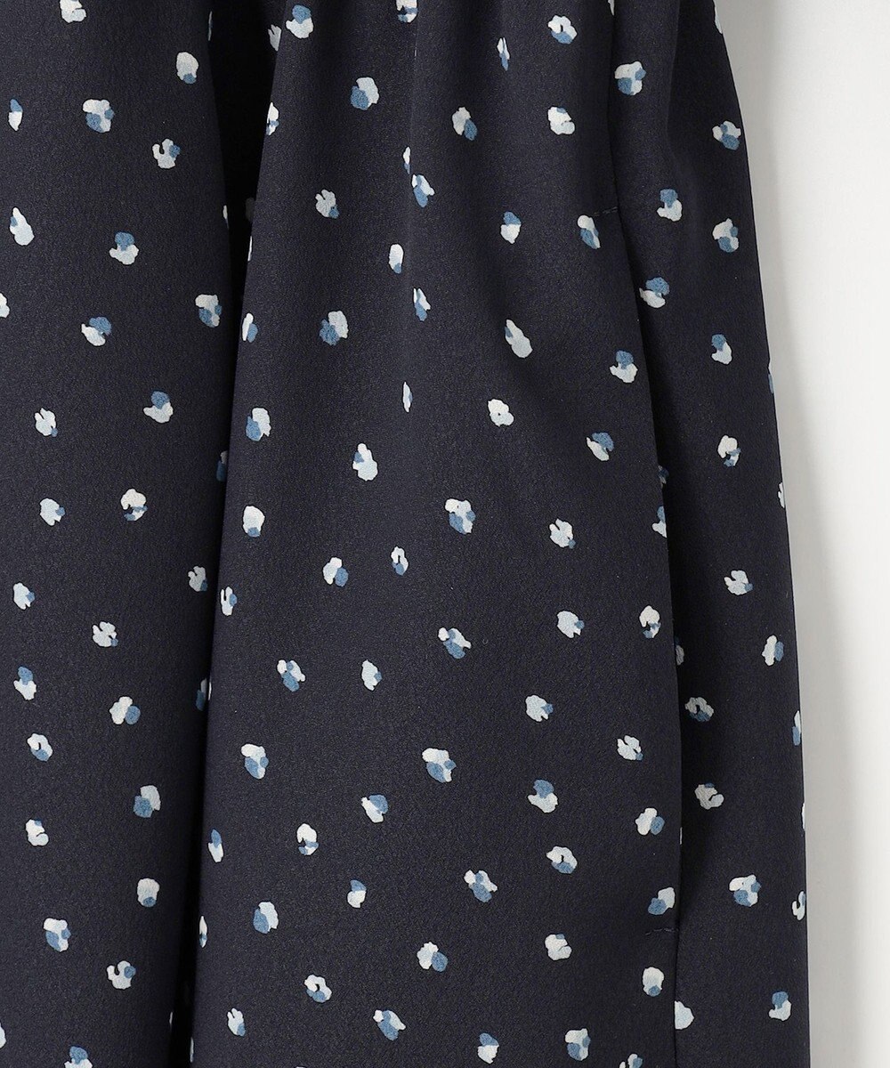 J.PRESS LADIES S 【洗える】ドット フラワープリント ワンピース 