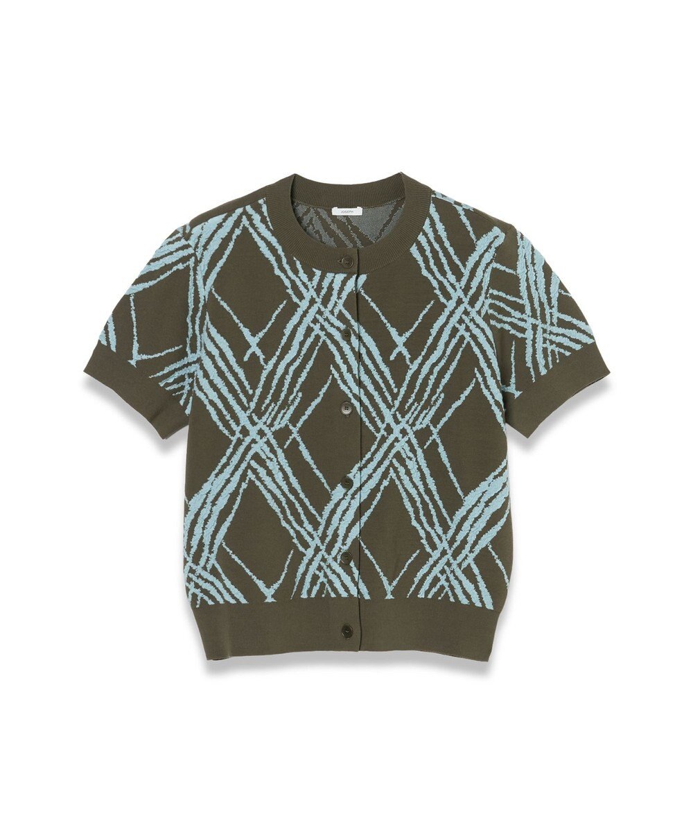 JOSEPH チェックニット　カーディガン 