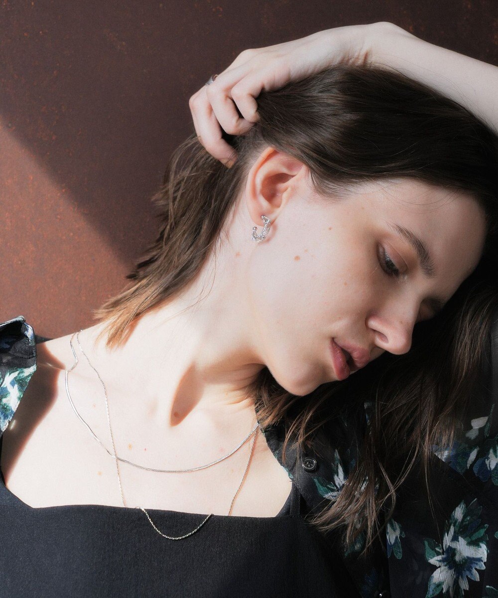 YECCA VECCA メッシュフープピアス 