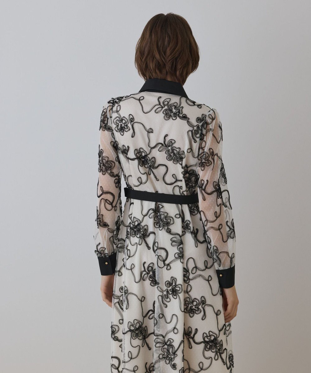 GRACE CONTINENTAL チュールコードレースワンピース 