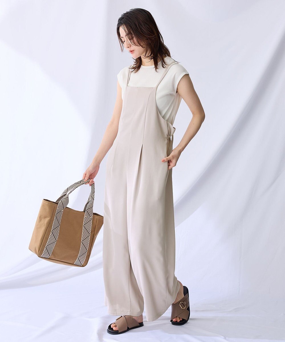 ANY 【2SET/洗濯機可】プルオーバー×キャミサロペットセット 