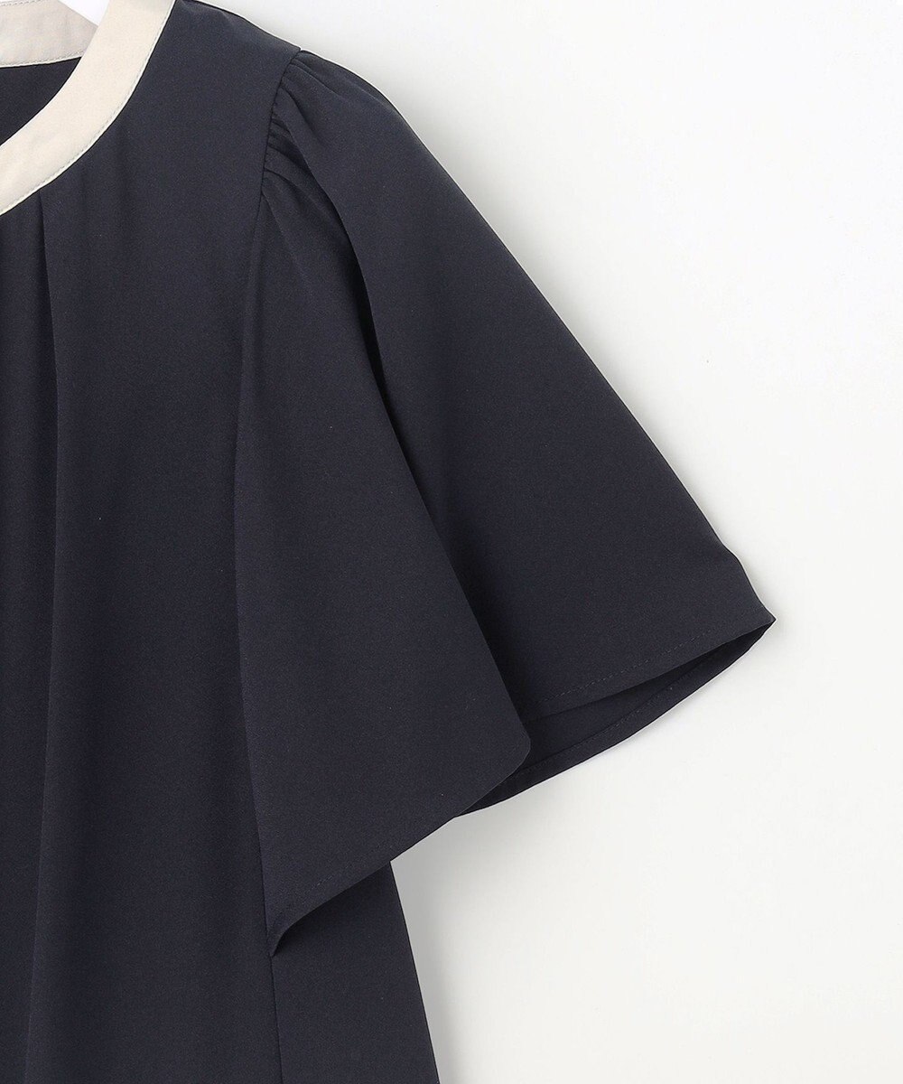 ANY SIS 【2WAY】バイカラーラッフル ブラウス 