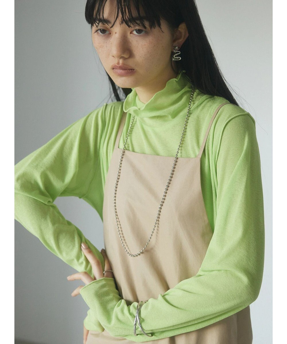 Green Parks ａ．裾プリーツキャミワンピース 