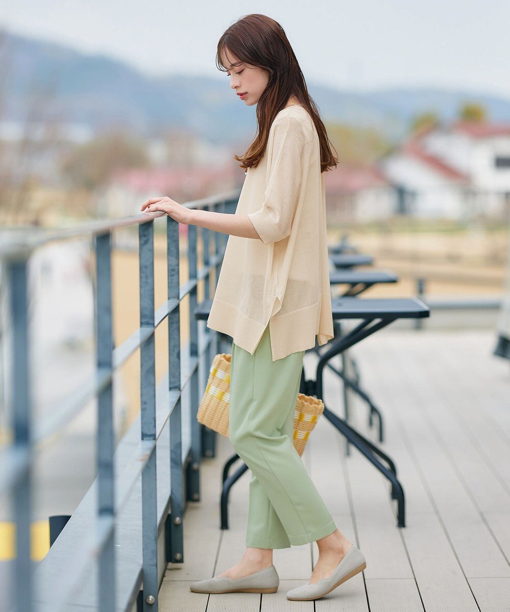 Tiaclasse 【新色追加】サラサラUVシアーニットドルマントップス 