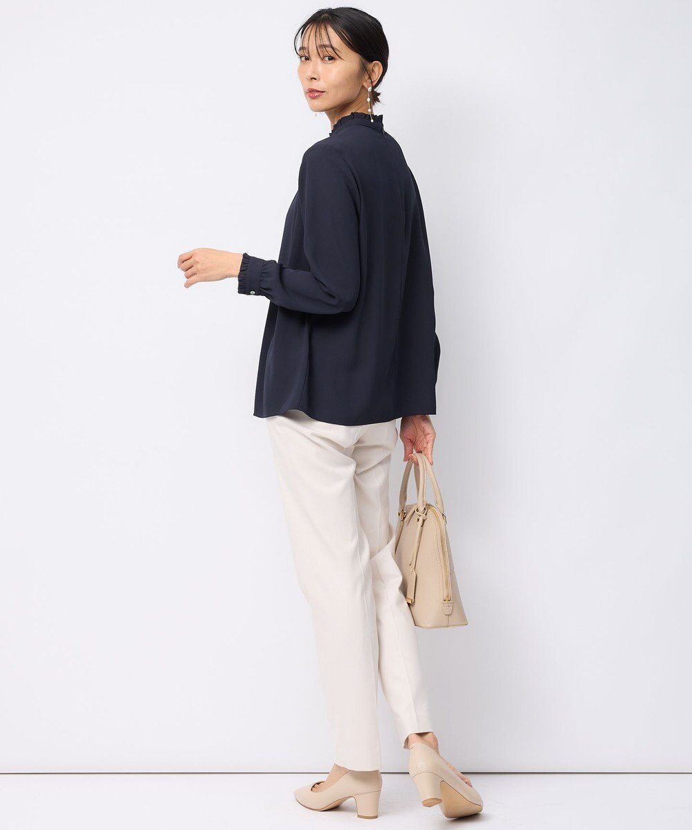 23区 【洗える】ウォームストレッチ テーパード パンツ 