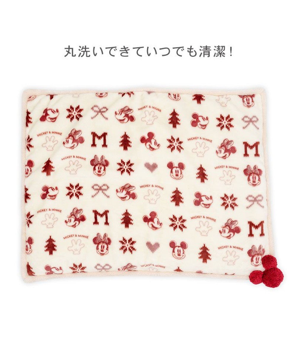 PET PARADISE ディズニー ミッキーマウス 遠赤外線 ボア マット 《ニット柄》 