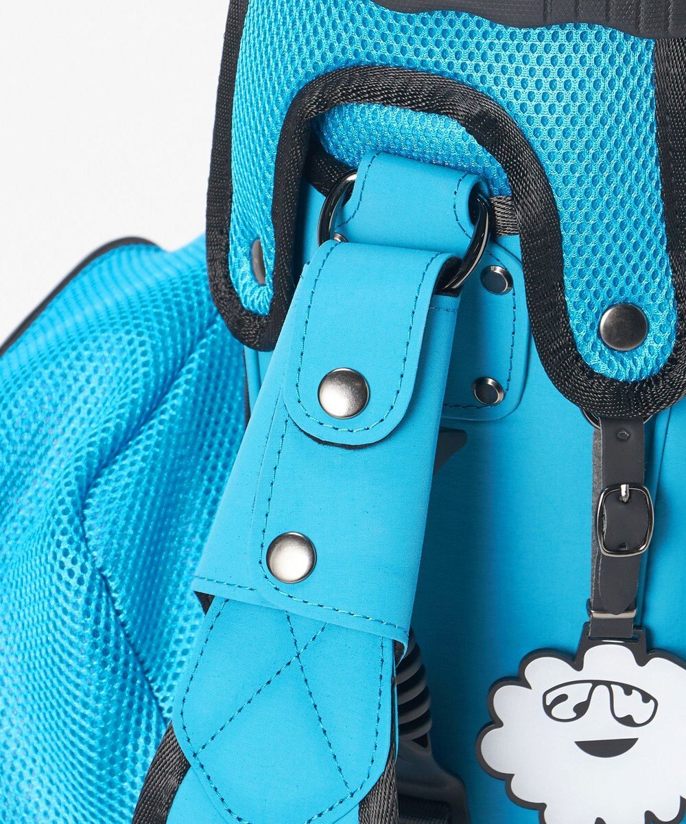 PW CIRCULUS 【UNISEX】デタッチャブル キャディバッグ シボ感のあるナイロンワッシャー素材 