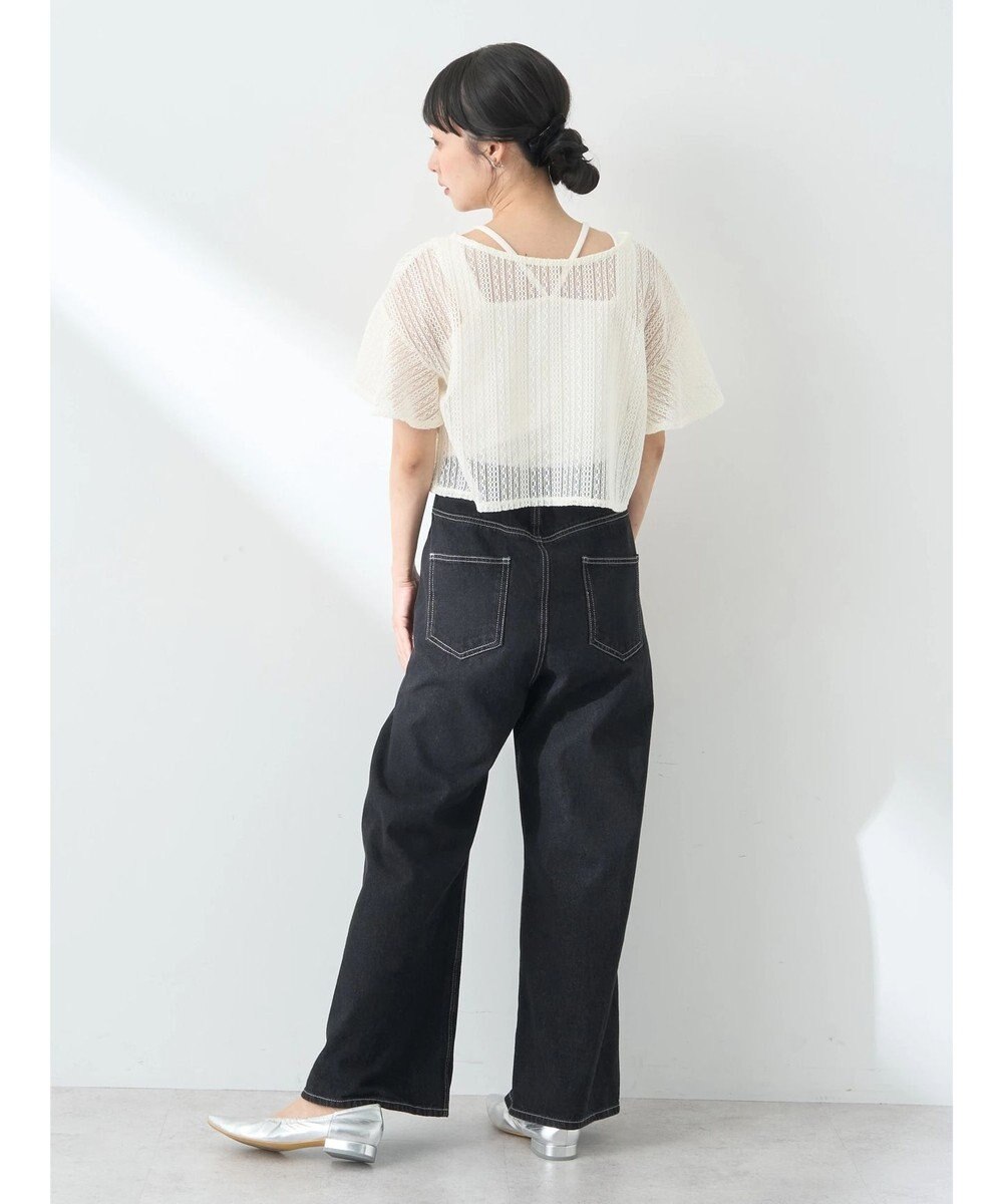 earth music&ecology ＳＥＴ２点レースカーディガン＋レイヤードインナー 