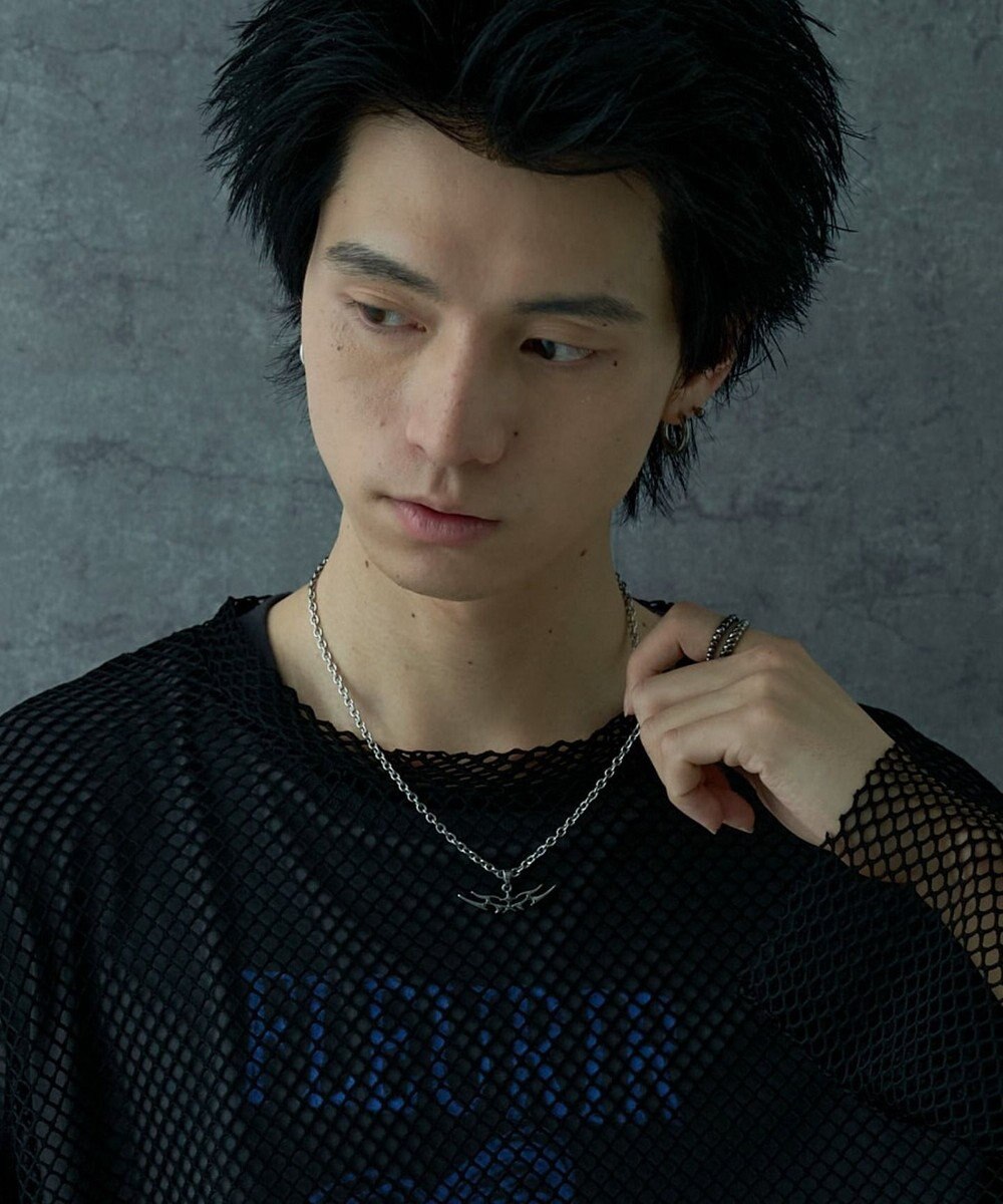 WEGO Mトライバルロゴネックレス 