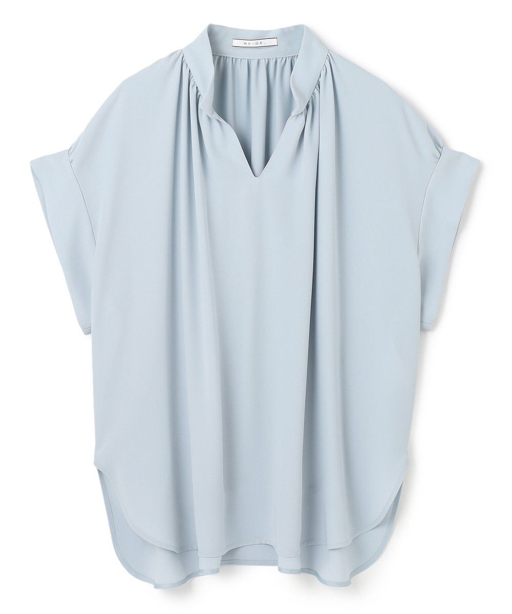 BEIGE， 【WEB限定・洗える】CELOSIA / スキッパーブラウス 