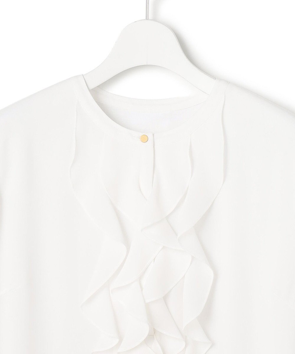 23区 【洗える】ジョーゼットフリル ブラウス 