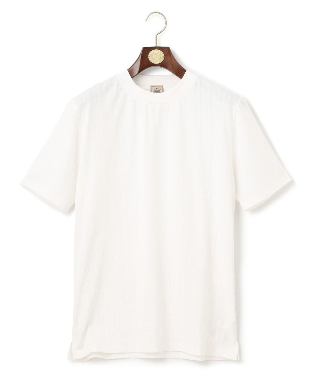 J.PRESS MEN 【WEB・一部店舗限定】ケーブルTシャツ ホワイト系