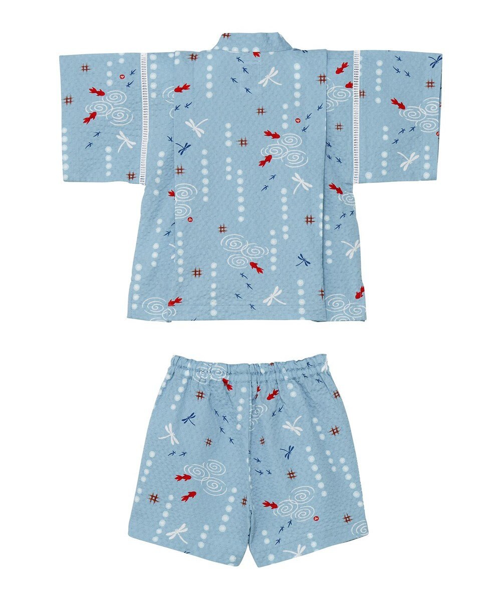 MIKI HOUSE HOT BISCUITS 【ミキハウス】【80-150cm】 金魚・とんぼ和柄の甚平スーツ 