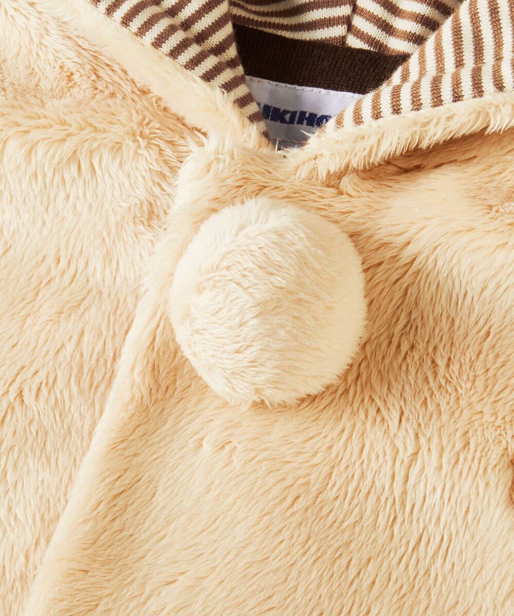 MIKI HOUSE HOT BISCUITS 【ミキハウス】【70-90cm】 マイクロファー マント 