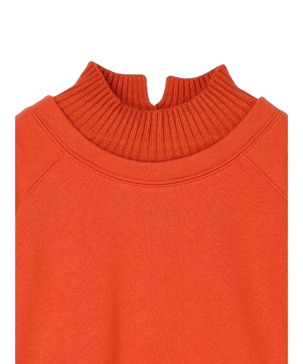 Green Parks 裏起毛ニットリブドッキングプルオーバー 