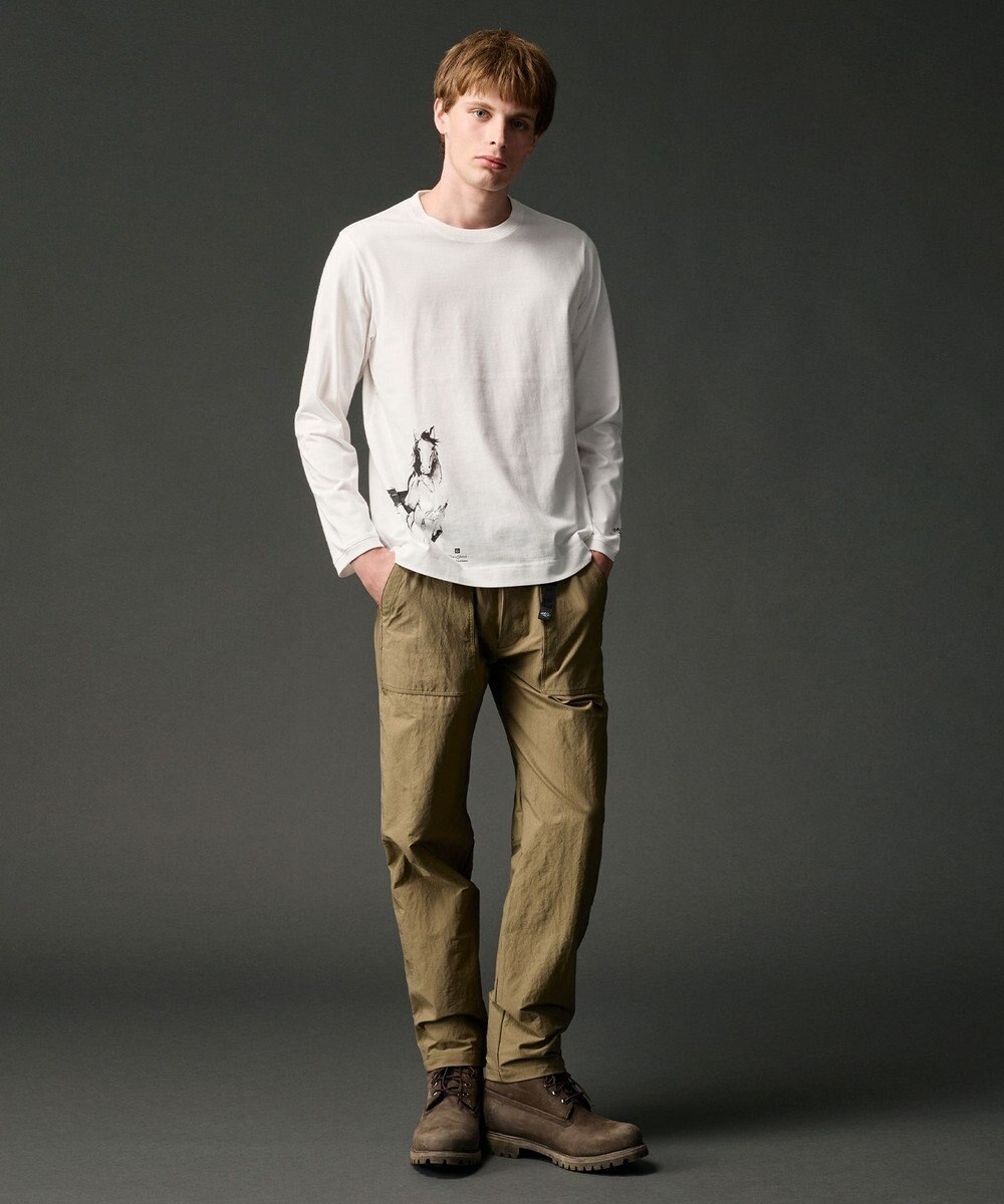 JOSEPH ABBOUD MOUNTAIN 【JAPANファブリック/2WAYストレッチ】ヴィンテージナイロンカルゼストレッチベイカー パンツ 