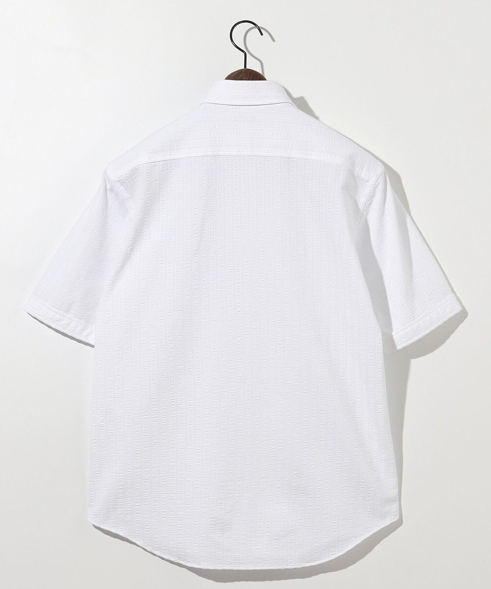 JOSEPH ABBOUD 【ストレッチ/イージーケア】コンパクトジャージーサッカーシャツ 