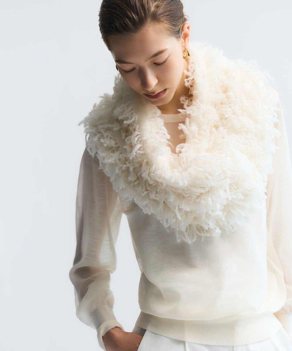 23区 L 【GOLD LABEL】シアー パフディテール ニット 